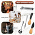 20 Pieces Charcuterie Board Accessories, Spreader Knife Set with Wooden Handles, Mini Serving Tongs, Forks