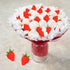 FOIMAS Strawberries,24pcs Artificial Lifelike Faux Strawberries Fruit Simulation for Home Decoration Photography Prop
