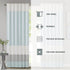 Madison Park Window Curtain Single Panel, Faux Silk, Rod Pocket, Room Darkening for Living Room, 50x84, Aqua