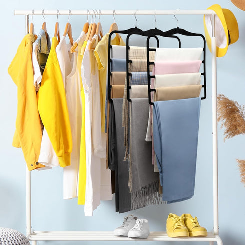 Closet Organizers and Storage - 3 Pack Space-Saving Velvet Hangers for College Dorm Room Organization