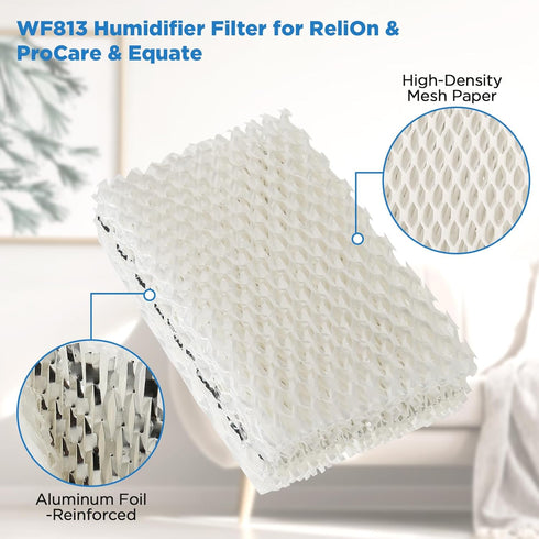 Freeboy Wf813 Eqwf813 Replacement Humidifier Filters for Equate Eqwf813 Eq-2119-Ul; Procare Pcwf813; 4 Pack