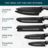 Home Hero 11 Pcs Kitchen Knife Set - High Carbon Stainless Steel Knife Block Set with Sharpener and Ergonomic Handles