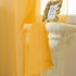 HUTO Gold Yellow Sheer Curtains, 45 Inch Length for Small Windows, 2 Panels, 52 by 45 Inches Long