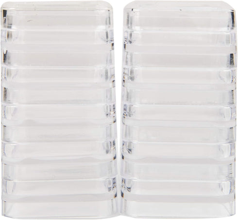 The Beadsmith Personality Case, 2 Clear Square Stacker Jars for Storage of Small Items, Crafts, and Jewelry