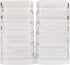 The Beadsmith Personality Case, 2 Clear Square Stacker Jars for Storage of Small Items, Crafts, and Jewelry