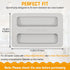 Toaster Cover 2 Slice, 2 Pack Toaster Covers, 6.22x4.09in Silicone Toaster Lid Bread Washable Machine Cover Toaster Oven Cover Kitchen Appliance Covers (Gray)