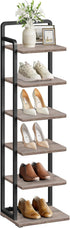CHOEZON 6-Tier Vertical Shoe Rack, Narrow Shoe Tower, Corner Shoe Storage Organizer,