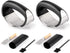 Rngeo 2 Pack Garlic Press Rocker, Stainless Steel Garlic Mincer with 2 Peelers,