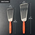 2 Pack Fish Spatula Turner - Stainless Steel Slotted Spatulas for Flipping & Grilling, Wooden Handle