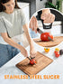 YUNHOME Stainless Steel Onion Slicer, Cutter for Slicing Onions, Tomatoes, Eggs, Fruits, and Vegetables