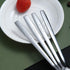 Berglander Dinnerware Set of 6 - Stainless Steel Soup Spoons, Modern Table Spoon Set, Dishwasher Safe
