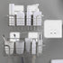 Cozycomfo Pack 10 Shower Caddy Adhesive Replacement Stickers Hooks Adhesive of for Corner Shelf Basket Bathroom Shelf