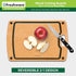 Wood Cutting Board with Juice Grooves, Dishwasher Safe, Medium Cutting Board, 14.6 x 11-inch