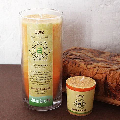 Premium Scented Hand Made Chakra Energy Candle | 12-pack Votive | Long Burn | Essential Oils Cedar, Spruce, Rosemary