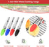 Mini Kitchen Tongs with Silicone Tips - 3 Set of 7 Inch Non-stick Small Tongs for Cooking and Serving (Multi-Color)