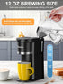6-12 Oz Small Single Serve Coffee Maker, Fast Brew for K-Cup & Ground Coffee, Brew Sizes, One-Button Single Cup Coffee