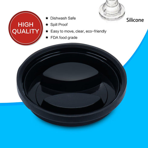 KSENDALO Coffee Mug Lids, Thicker Eco Reusable Silicone Travel Mug Cover Set, Mix-color (7pcs, 3.15" Inner Diameter)