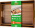 EdenDwell Acacia Serving Trays - 2 Pack, Acacia Wood Serving Platterss, Wood Serving