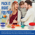 Replacement Lids for Pyrex Containers (2) 1-Cup, (3) 2-Cup, (2) 4-Cup, (2) 7-Cup (Green)