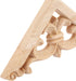 MUXSAM 4Pcs Wood Carved Appliques Onlays - Unpainted Wooden Corner Carvings for Wall Door Mirror Cabinet Decor,