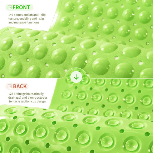 27.514.5Approximately 7037cm inch Cup.1-Opaque Anti-Slip Bathtub Shower mat, Soft Oversized Machine Washable Non-Slip