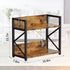 Coffee Bar Station Organizer Shelf for Countertop, 2 Tiers Wooden Spice Rack, Rustic Brown Large Desk Shelf Riser
