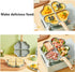 Egg Frying Pan, Nonstick Multi Egg Frying Pan with Brush Scraper, Four-Cup for Burger, Omelet, Camping