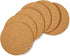 Hygloss Products Natural Cork Coasters - Eco-Friendly Absorbent Rounds for Drinks, 3mm, 6 inch, Set of 24