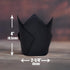 Black Large Tulip Baking Cups - 2-1/4" Base Diameter x 4" Wall Height, Parchment Paper Cupcake Liners, 130 pcs