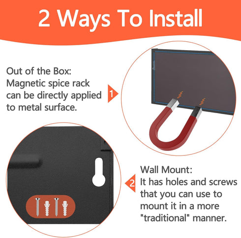 Magnetic Shelf with Paper Towel Holder for Fridge/Washing Machine/Garage, Magnet Kitchen Spice Rack for Refrigerator