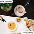 3 Electric Double Whisk Milk Frother Handheld Black USB Rechargeable Drink Mixer, Speeds Adjustable Electric Whisk Foam