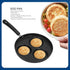 Cast Iron 3 Cups Non-Stick Omelet Pan, Easy to Clean, Electric Stovetop Compatible