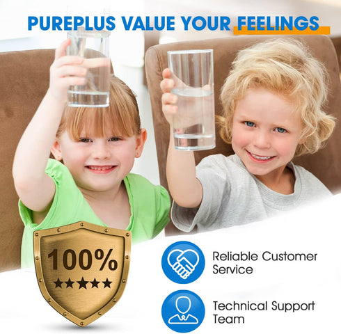 PUREPLUS Water Filter Replacement for Kenmore 469991, HDX FMG-1, MWFP, 2Pack