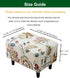 Bottom,56 CRFATOP Ottoman Chair Cover Large Ottoman Chair Slipcovers Solid Rectangle Storage Stool Cover Stretch