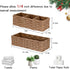 DULLEMELO Small Bathroom Basket, Wicker Toilet Tank Organizer, Set of 2 Waterproof Baskets for Organizing