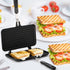SOUJOY Sandwich Maker, Non-stick Grill Panini Maker with Handle, Stovetop Toasted Aluminum Flip Pan for Indoor Outdoor