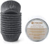 Gifbera 200-Count Standard Black Foil Cupcake Liners Muffin Wrappers