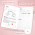 JUBTIC Blank Recipe Book to Write in Your Own Recipes, Personal Cook Book with 2 Colorful Stickers, Hardcover Notebook