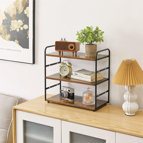 3-Tier Counter Countertop Counter TWJ001H IBUYKE Bathroom Organizer, Tray Storage Shelf, Kitchen Spice Rack Standing