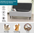 38) KRFOONN Rectangle Ottoman Covers Stretch Folding Storage Ottoman Bench Cover Printed Storage Ottoman Folding