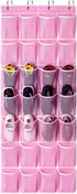 KEEPJOY 28 Pockets Hanging Shoe Organizer - Over the Door Shoe Holder Rack with Mesh Pockets, Large Size 65 x 23 Inch