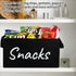Snack Bin for Pantry, Imitation Linen Snack Basket Organizer for Chips, Cookies, and Kitchen Storage