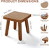 9 Inch Small Wooden Step Stool, multi-functional footstool, shoe changing stool, indoor plant stand, portable