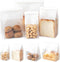 50 Pcs 8.6 Inch Bread Bags with Tin Tie, Large White Cotton Paper Storage Bags for Bakery