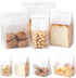 50 Pcs 8.6 Inch Bread Bags with Tin Tie, Large White Cotton Paper Storage Bags for Bakery