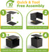 35 Package Gallon Resin Deck Box with Lockable Latch, Waterproof UV-Resistant Multi-Purpose Outdoor Storage for Patio