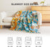 50"x60" MSGKV Throw Blanket for Couch Cotton Cute Ocean Animals Blanket Sofa Chair Blankets Muslin Spring Breathable