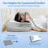 HOMCA CPAP Pillow for Side Sleeping, Cervical Neck Pillow for All CPAP Masks Users to Reduce Air Leaks & Masks