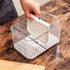 SANNO Vegetable Fruit Storage Containers - Refrigerator Storage Containers with Lids and Vents for Fresh Produce