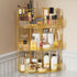 EUHOME 3-Tier Corner Bathroom Counter Organizer Makeup Cosmetic Storage, Tool-Free Installation Acrylic